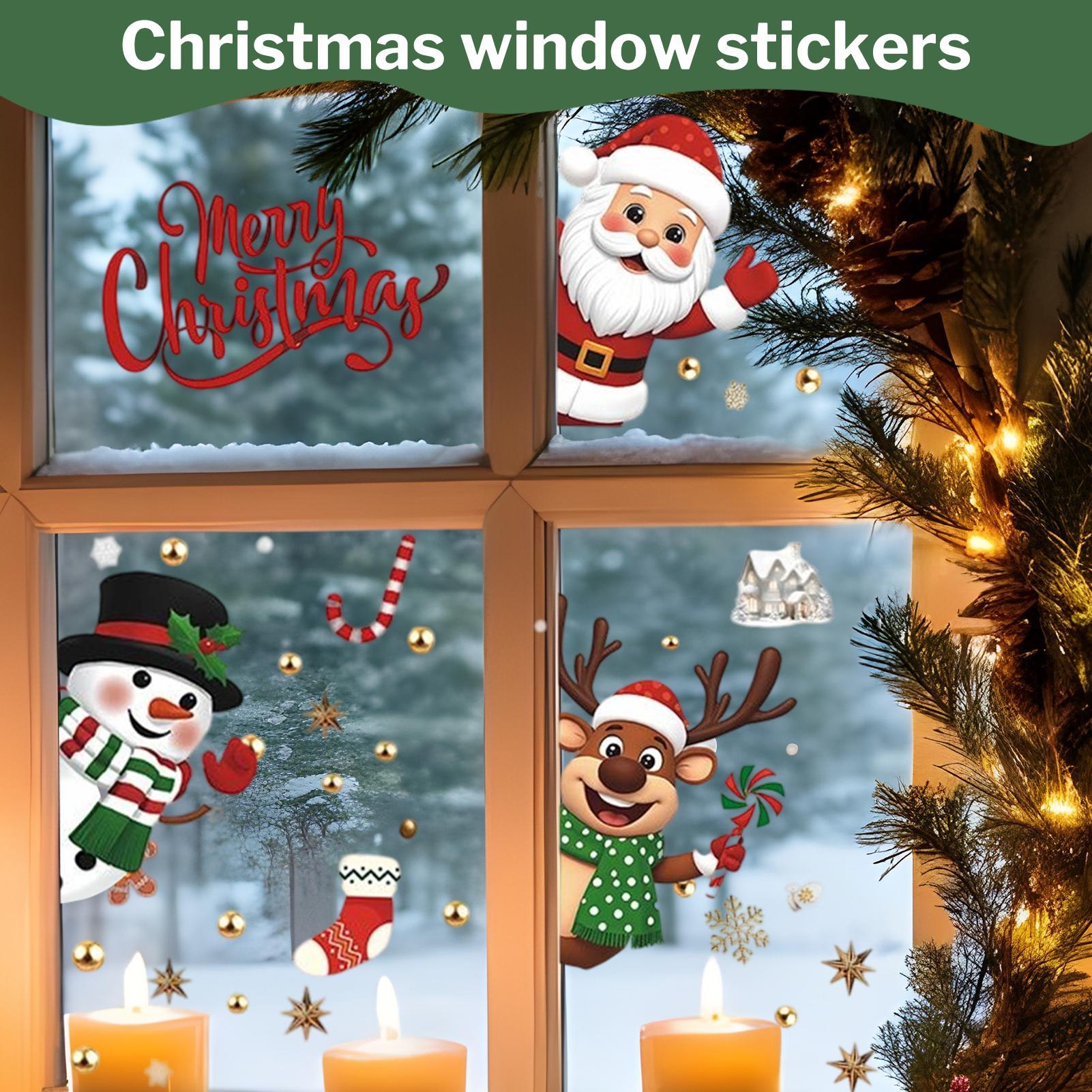Christmas Window Decorations H - đánh giá và giá Snowflake Window Decal