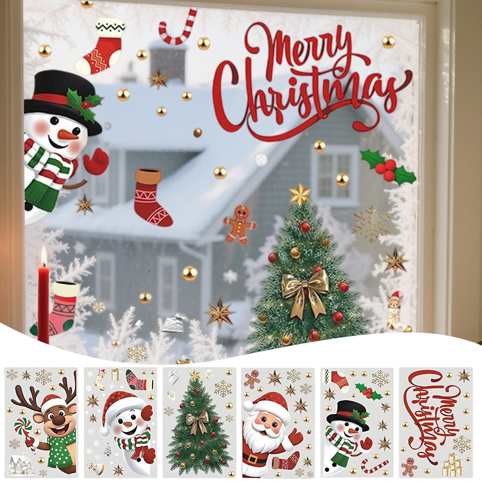 Christmas Window Decorations H - đánh giá và giá Snowflake Window Decal