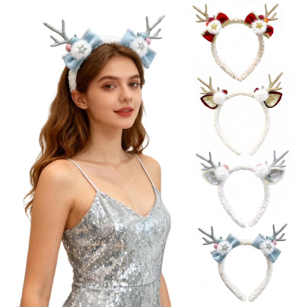 Christmas Headband Women Elk H - đánh giá và giá Reindeer Antlers Headband