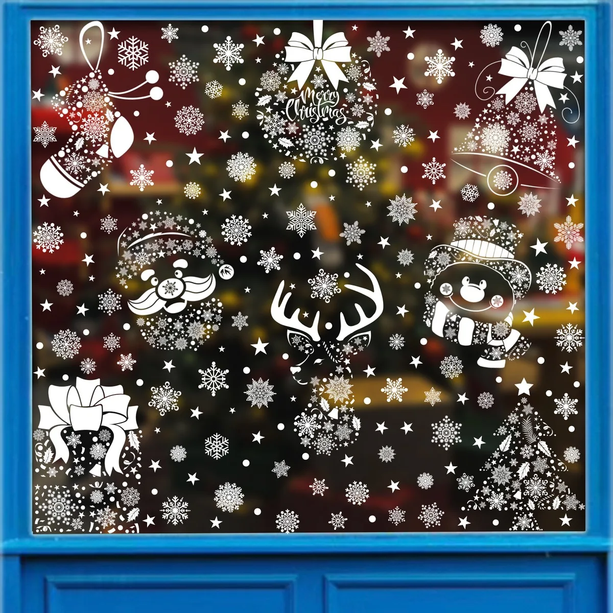 Christmas Wall Sticker Snowfla - đánh giá và giá Snowflake Window Decal