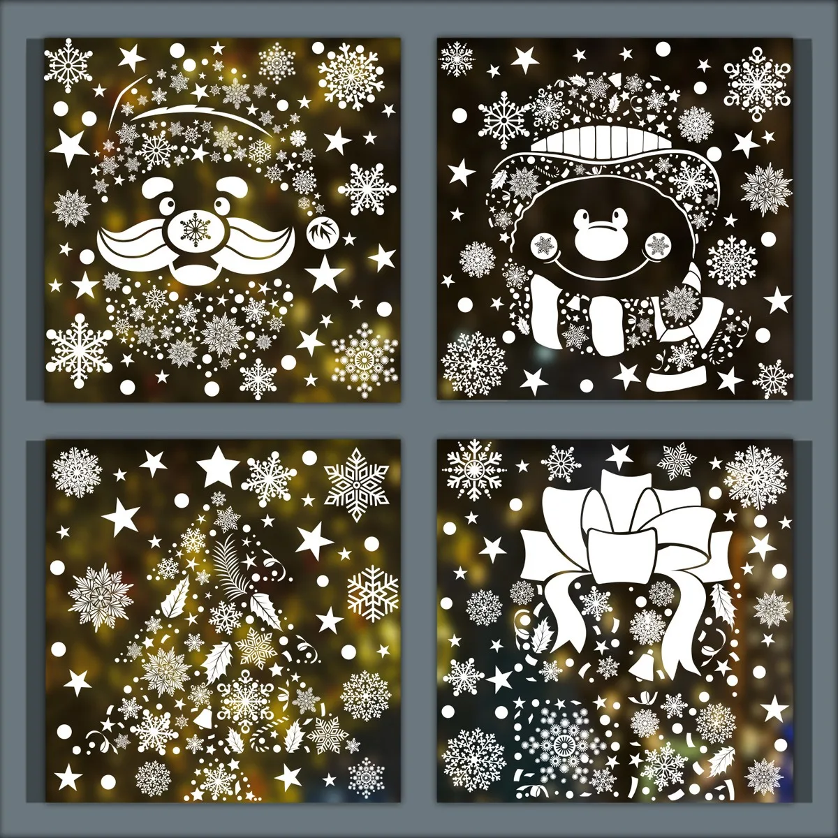 Christmas Wall Sticker Snowfla - đánh giá và giá Snowflake Window Decal
