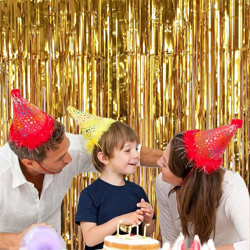 2M Glitter Gold Tinsel Fringe  - đánh giá và giá Tinsel Garland Decoration