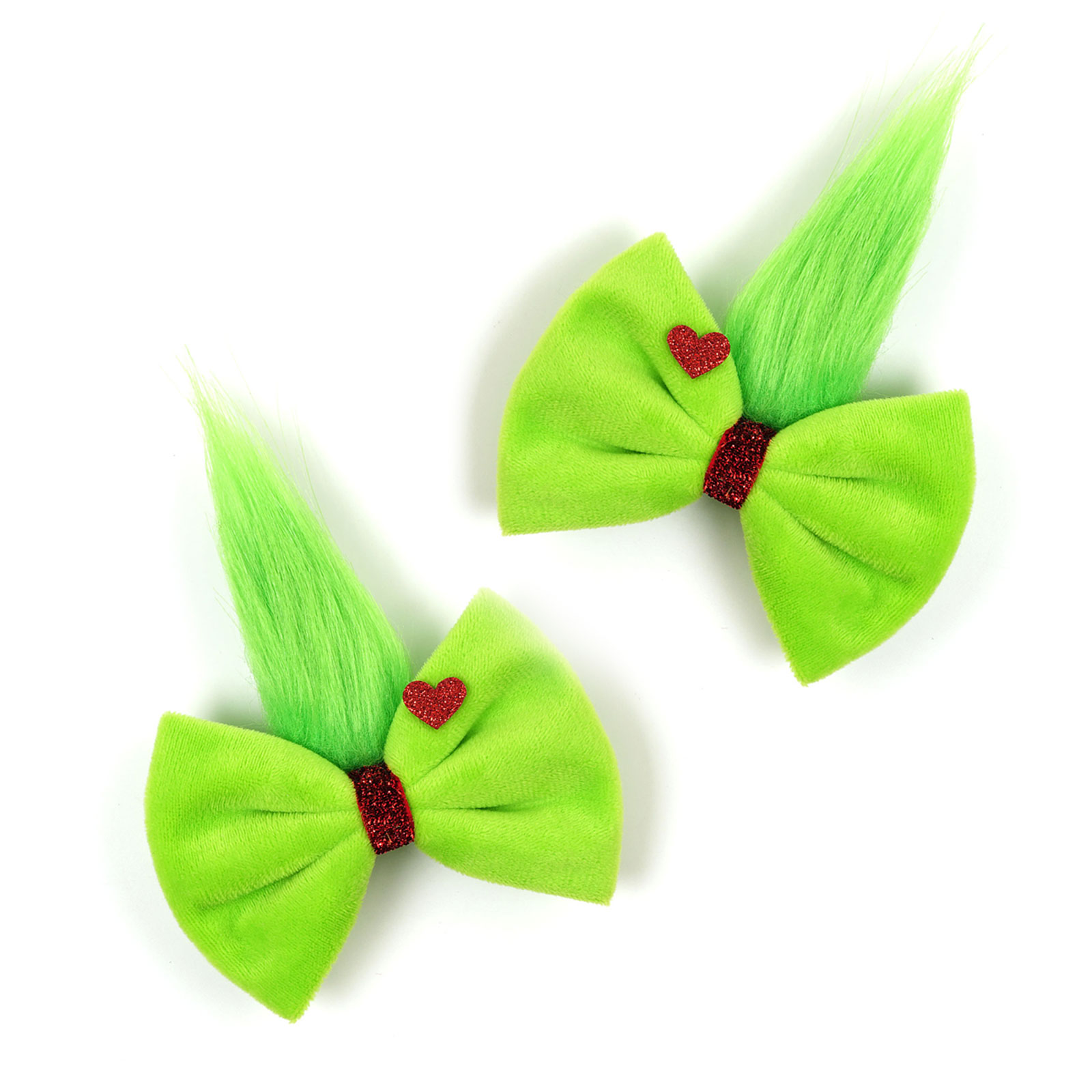 Girls Green Fur Ball  Grinch B - đánh giá và giá Ribbon Bow Gift