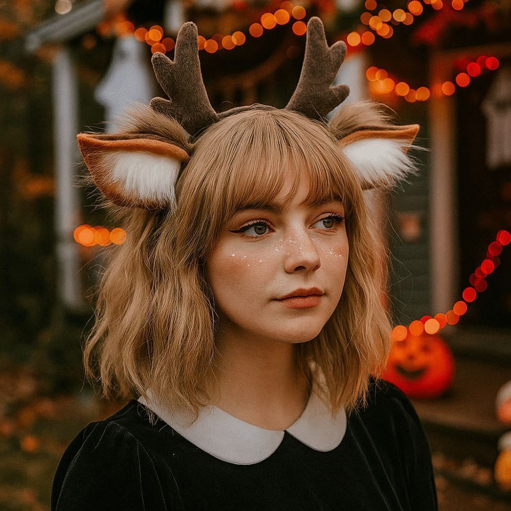 Unisex Deer Ears Reindeer Antl - đánh giá và giá Reindeer Antlers Headband