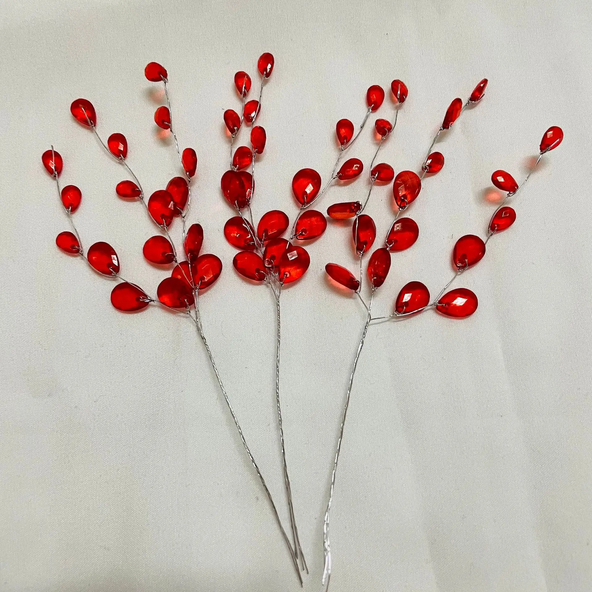 50Pcs 3-Forks Acrylic Strip Wa - đánh giá và giá Christmas Wreath Fake