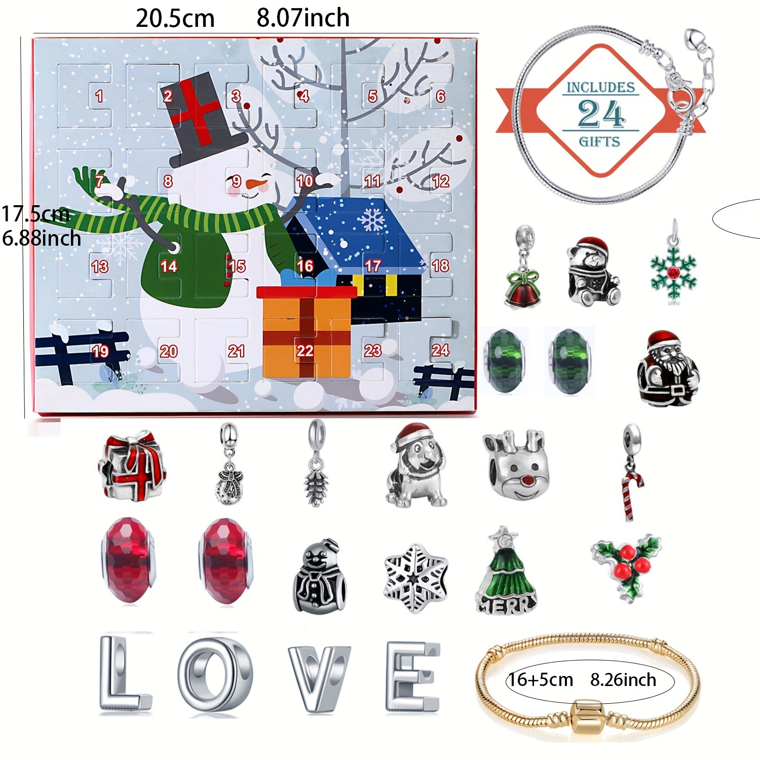 Snowman Christmas Advent Calen - đánh giá và giá Advent Calendar Gift