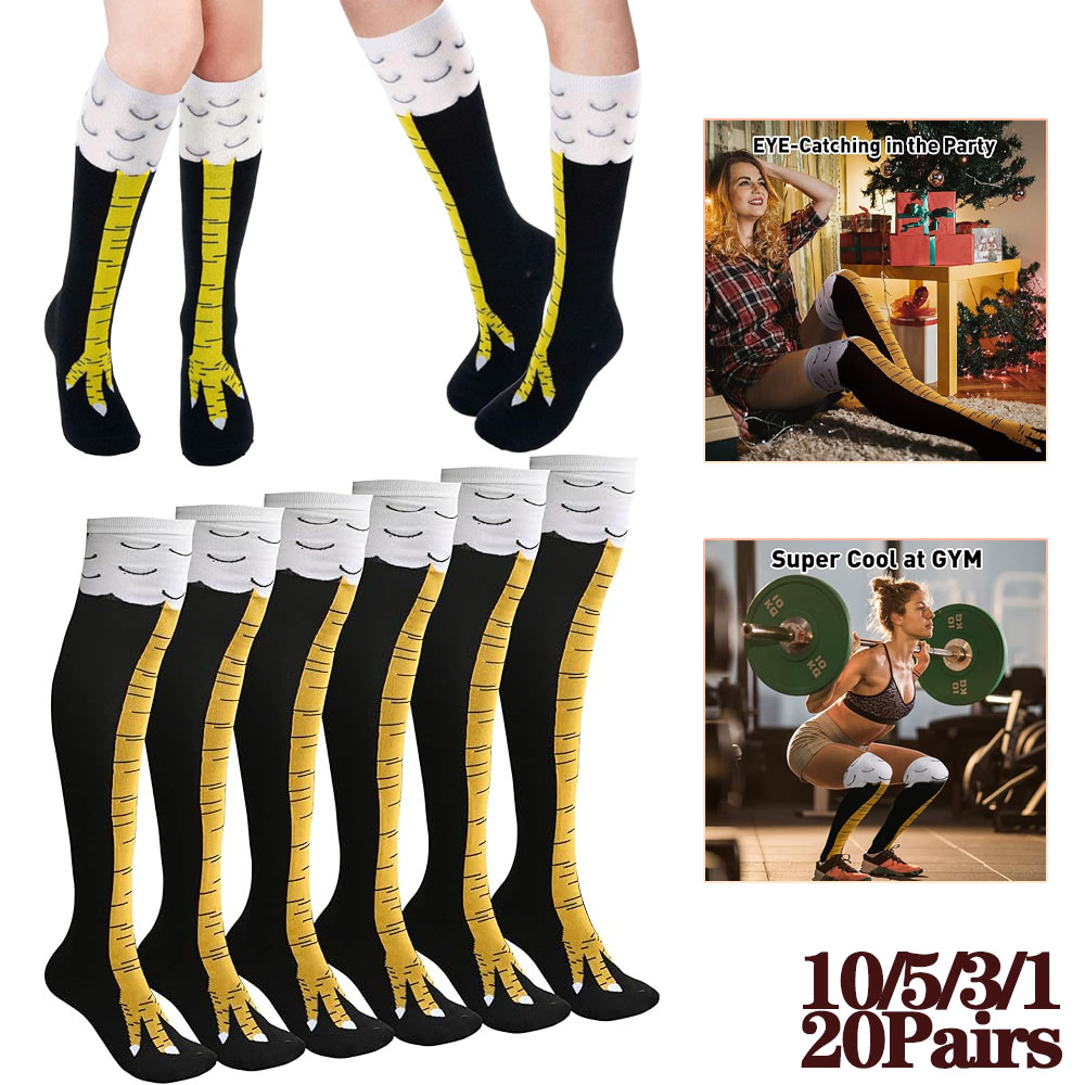 1-20Pairs Funny 3D Chicken Cla - đánh giá và giá Christmas Stocking Hanging