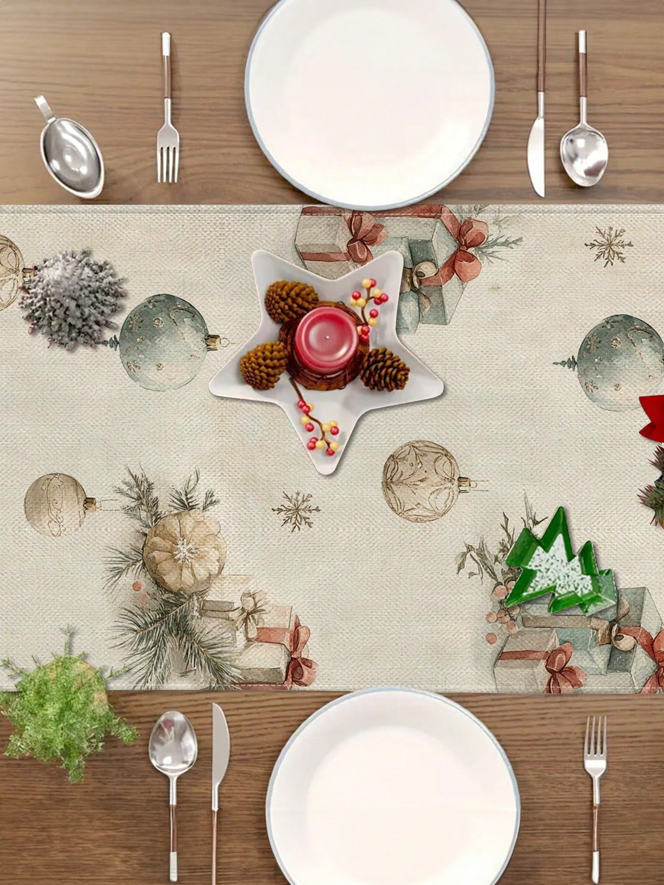 1pc Christmas Nutcracker & Bal - đánh giá và giá Christmas Table Runner
