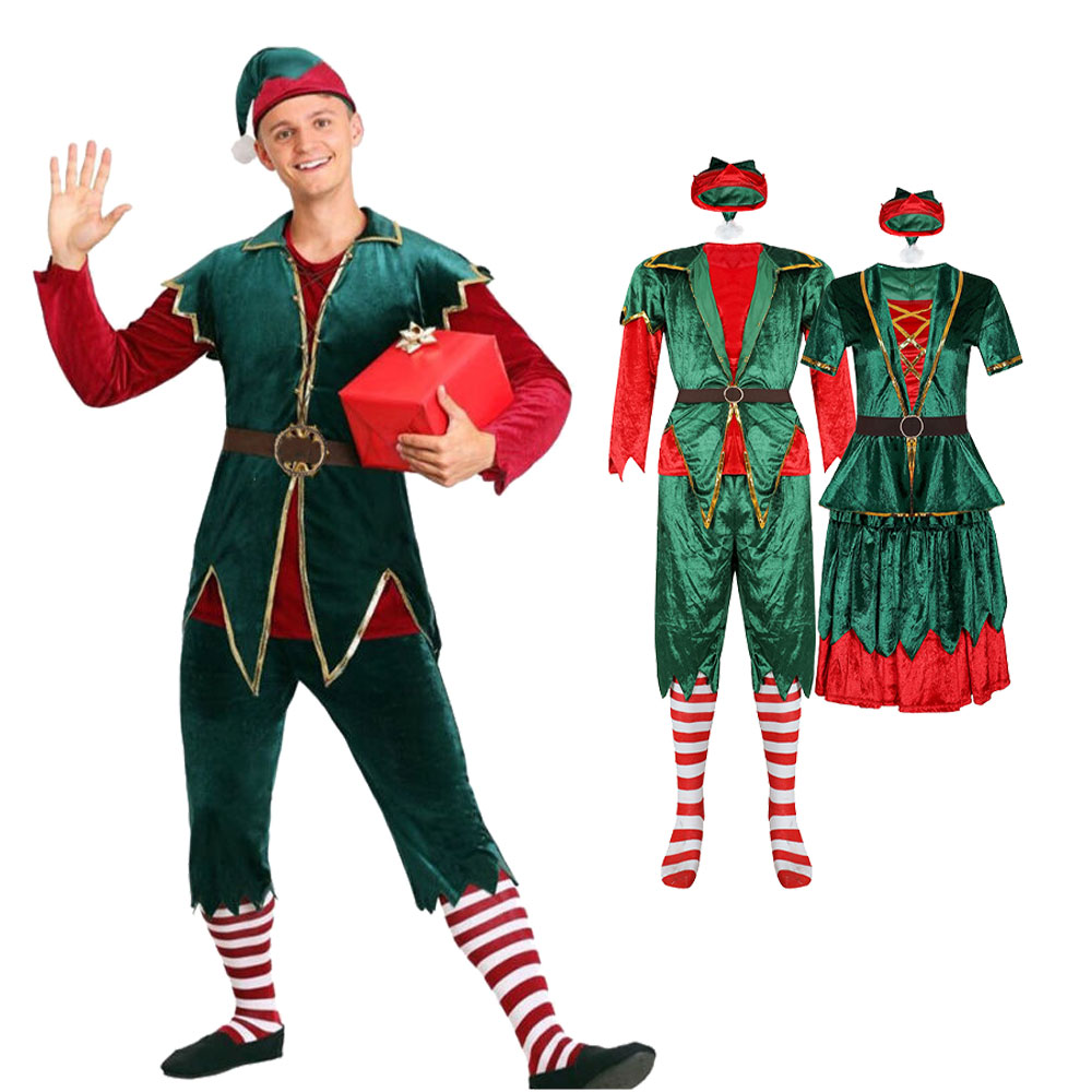 Christmas Santa Claus Costume  - đánh giá và giá Elf Costume Christmas
