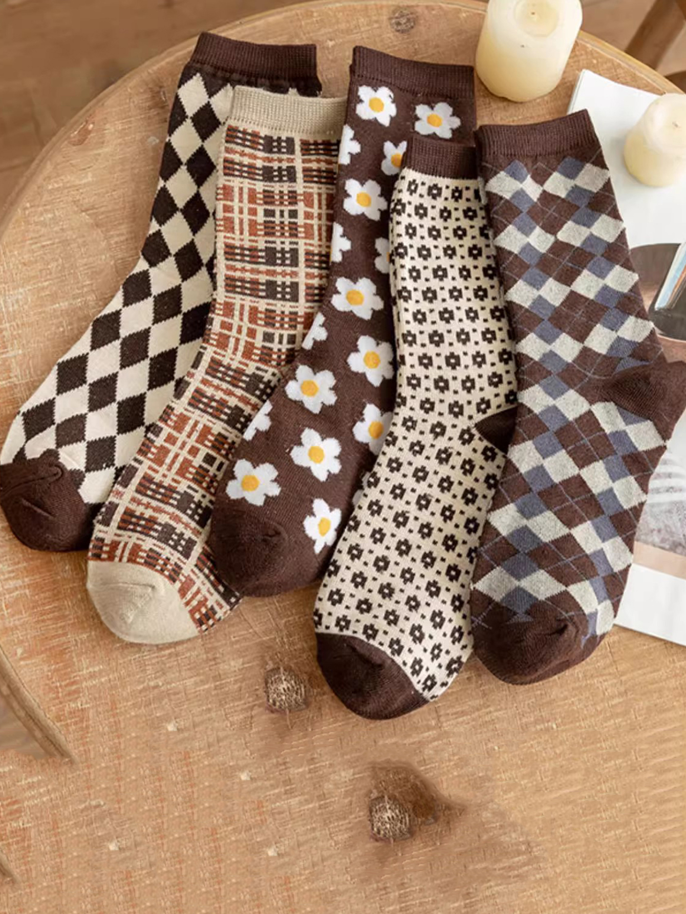 5 Pairs Women  Argyle Comforta - đánh giá và giá Christmas Throw Blanket