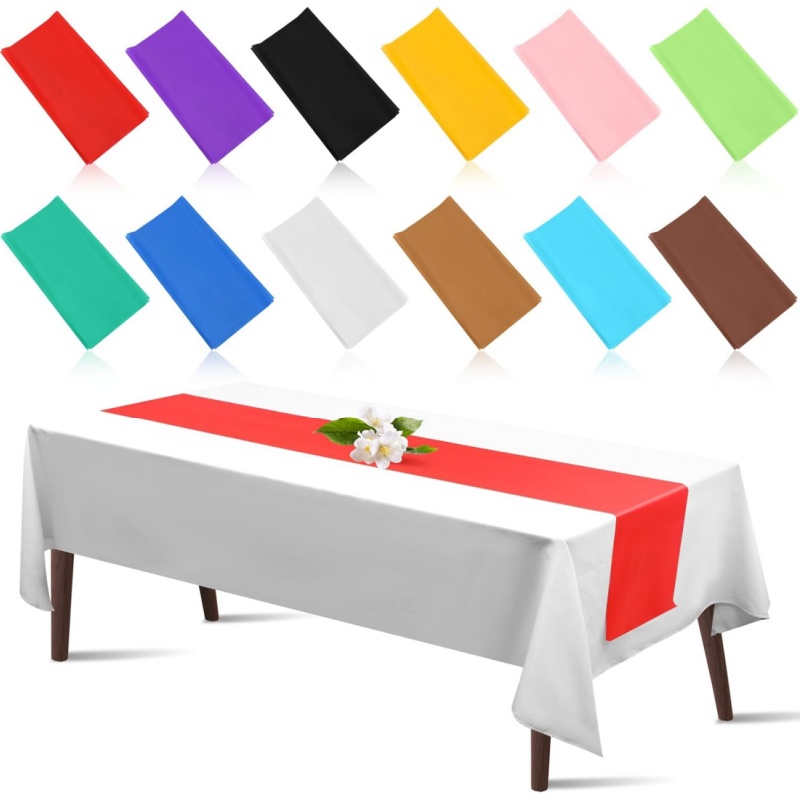 New 10-1PC Shiny Satin Banquet - đánh giá và giá Christmas Table Runner