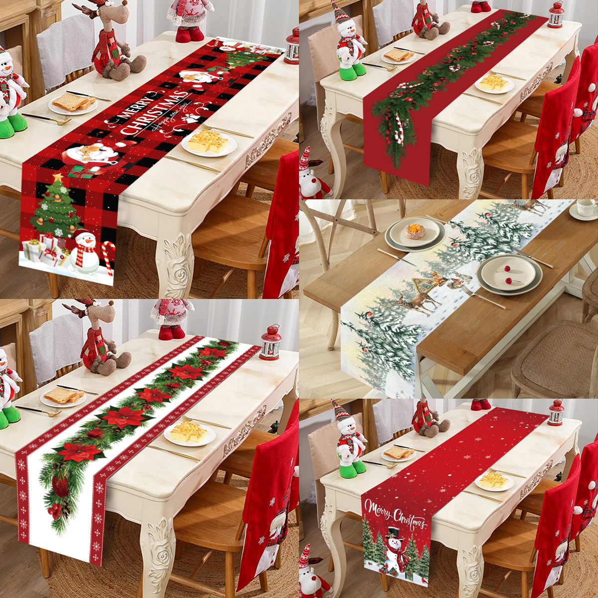 Christmas Table Runner Merry C - đánh giá và giá Christmas Table Runner