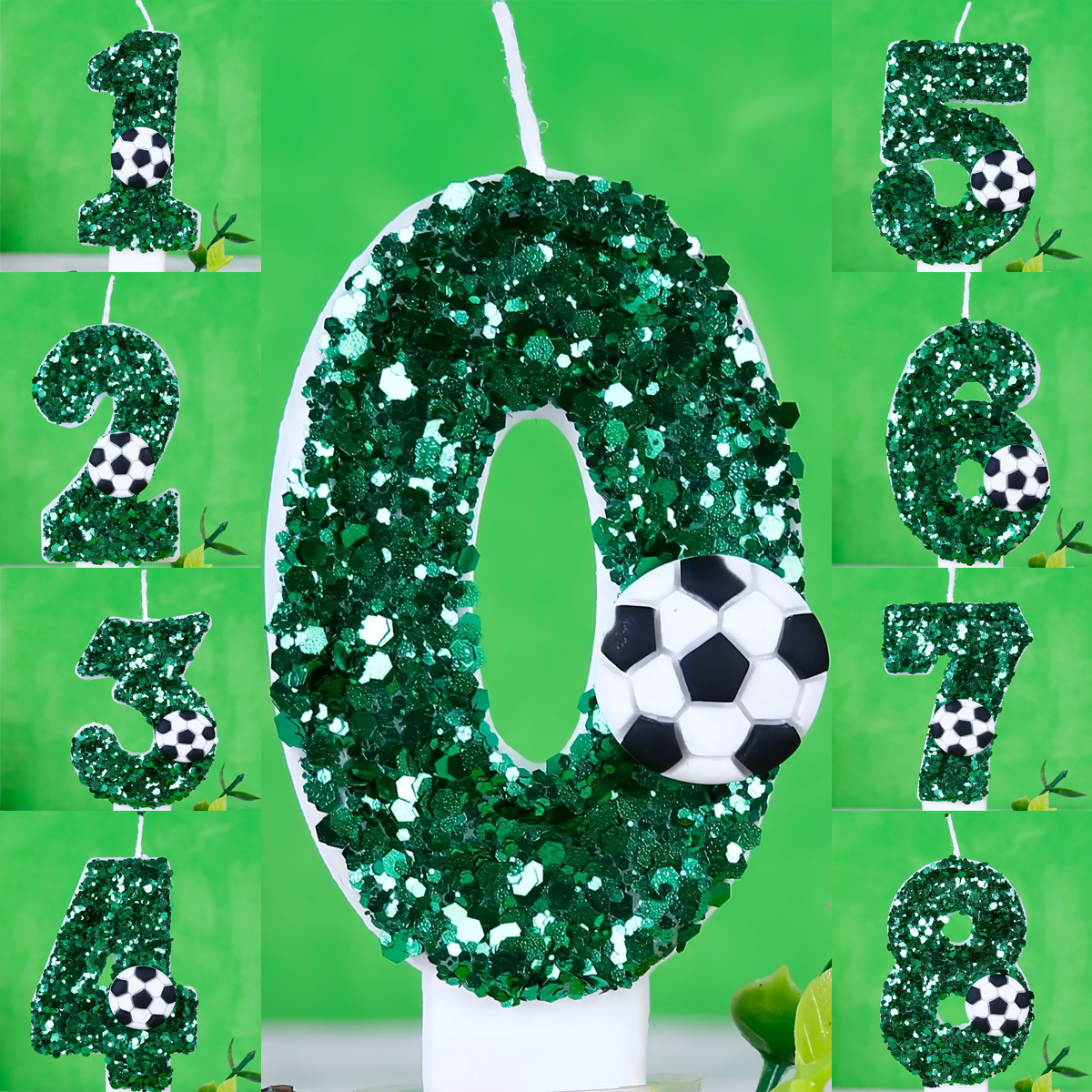 Boy Series 3D Green Football B - đánh giá và giá Holiday Candle Set