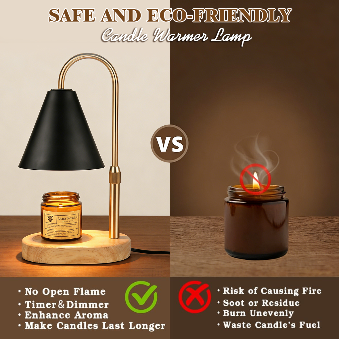 Black Candle Warmer Lamp with  - đánh giá và giá Holiday Candle Set