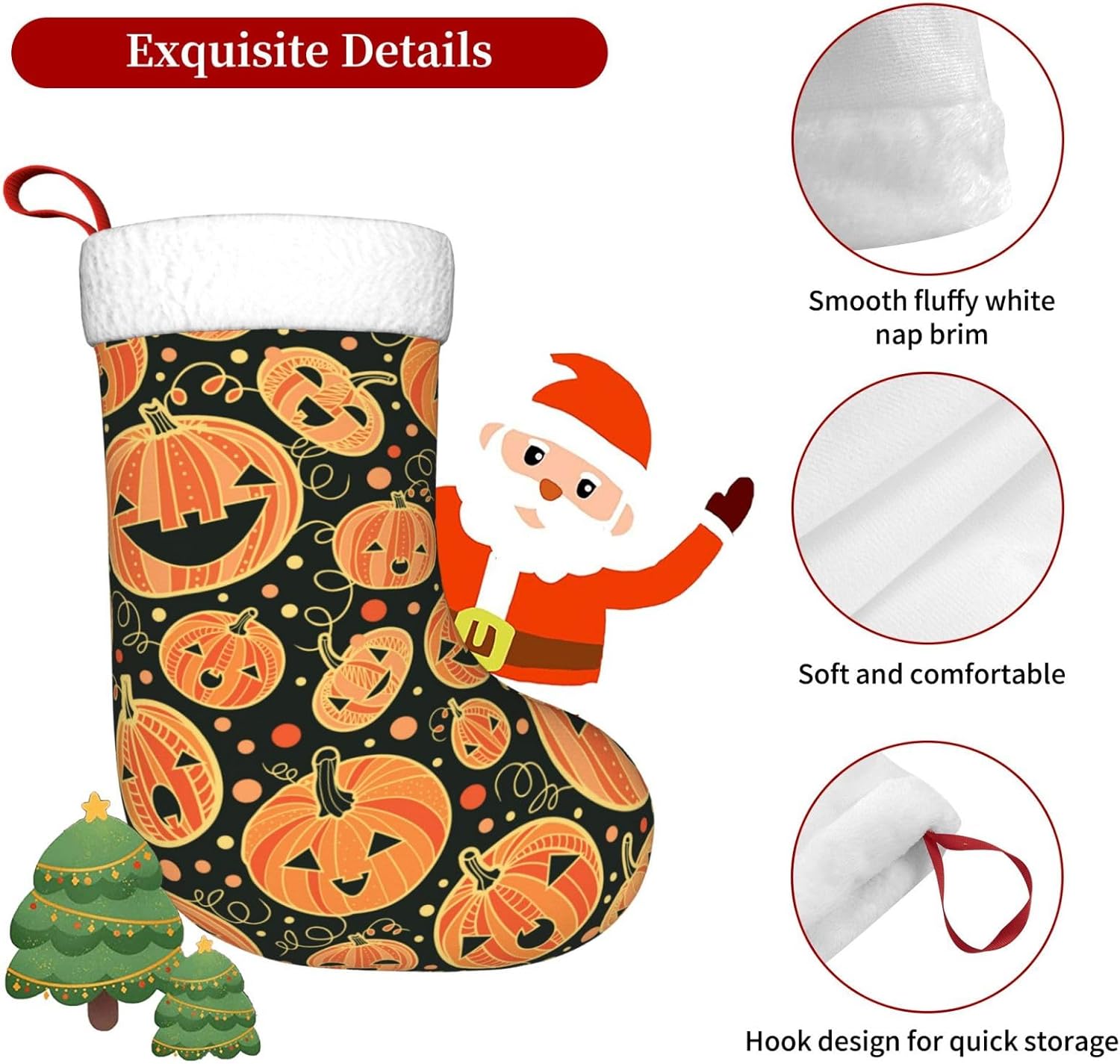 Halloween Pumpkin Christmas St - đánh giá và giá Christmas Stocking Hanging