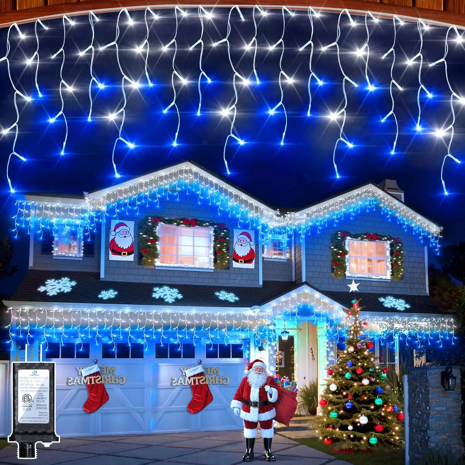 50ft 504 LED Icicle Lights, 12 - đánh giá và giá Led Fairy String Lights