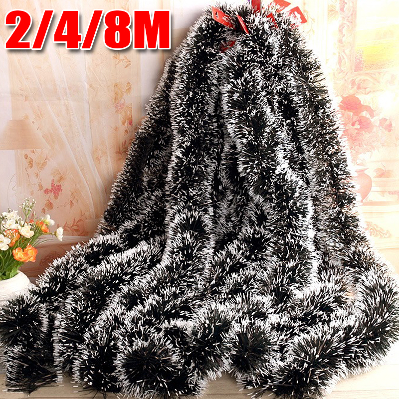 2-8M Christmas Decor Ribbons G - đánh giá và giá Tinsel Garland Decoration