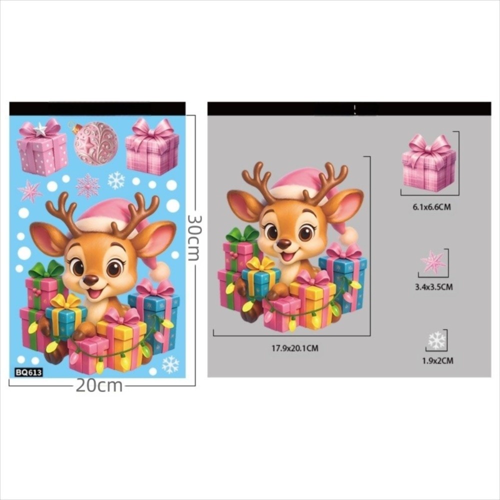 Cartoon PVC Window Stickers Sn - đánh giá và giá Snowflake Window Decal