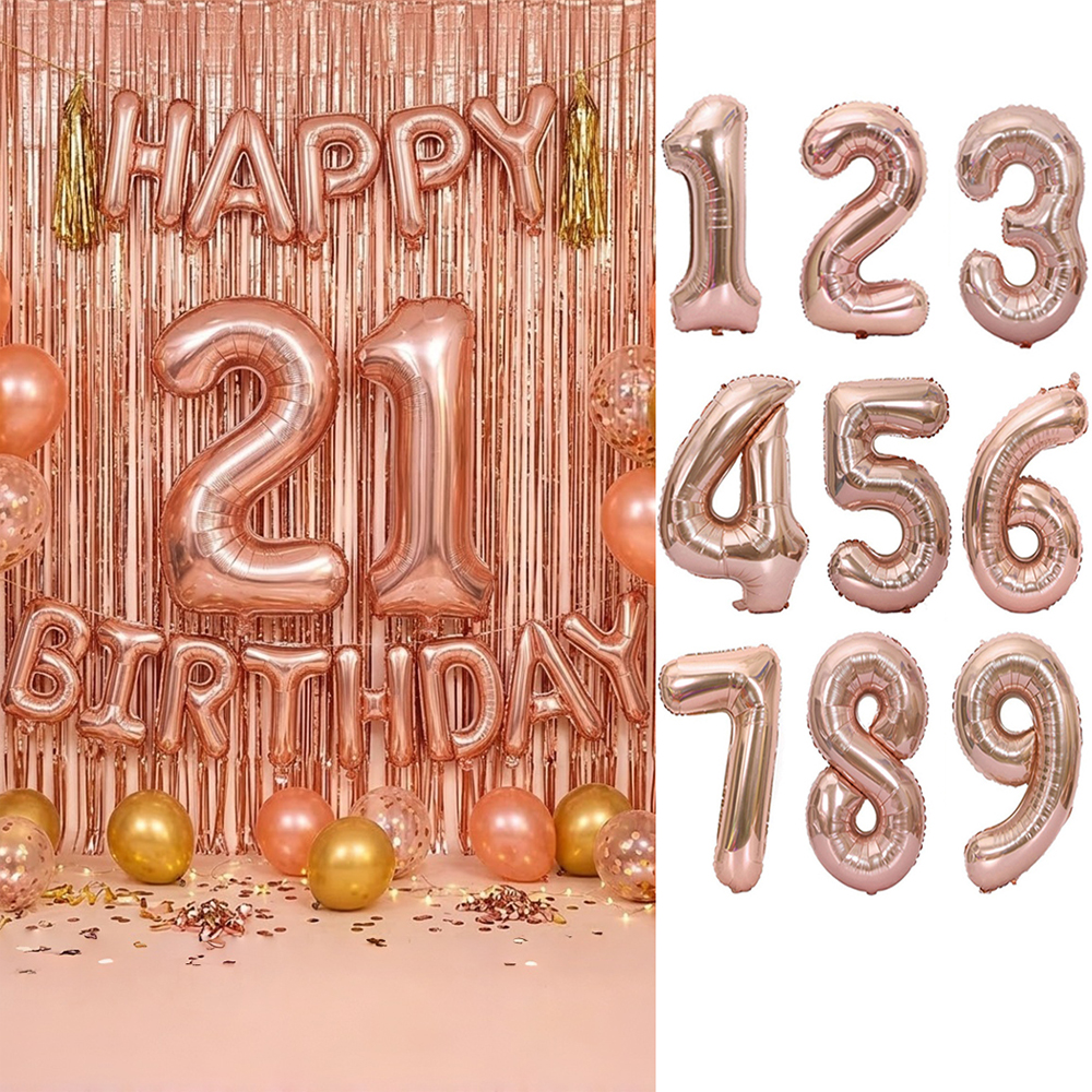 Happy Birthday 32Inch Number F - đánh giá và giá Tinsel Garland Decoration