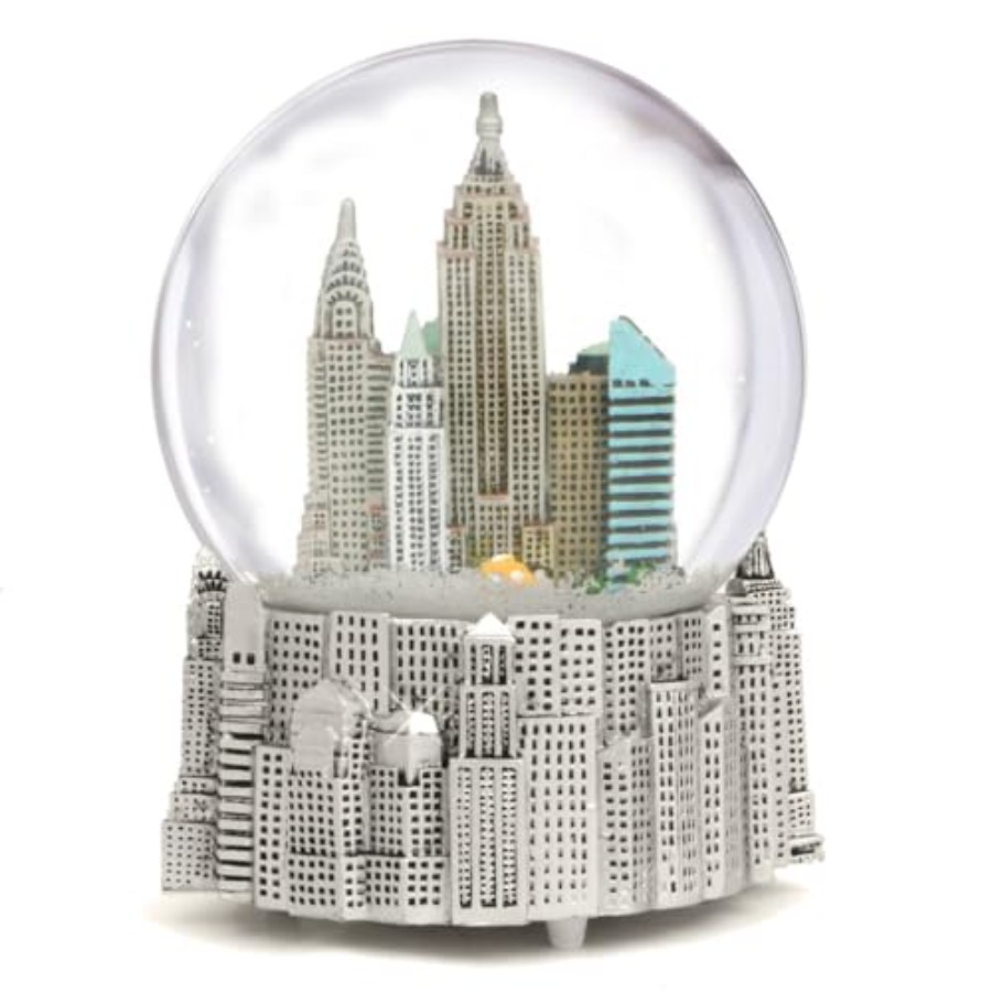 Silver Musical New York City S - đánh giá và giá Snow Globe Musical