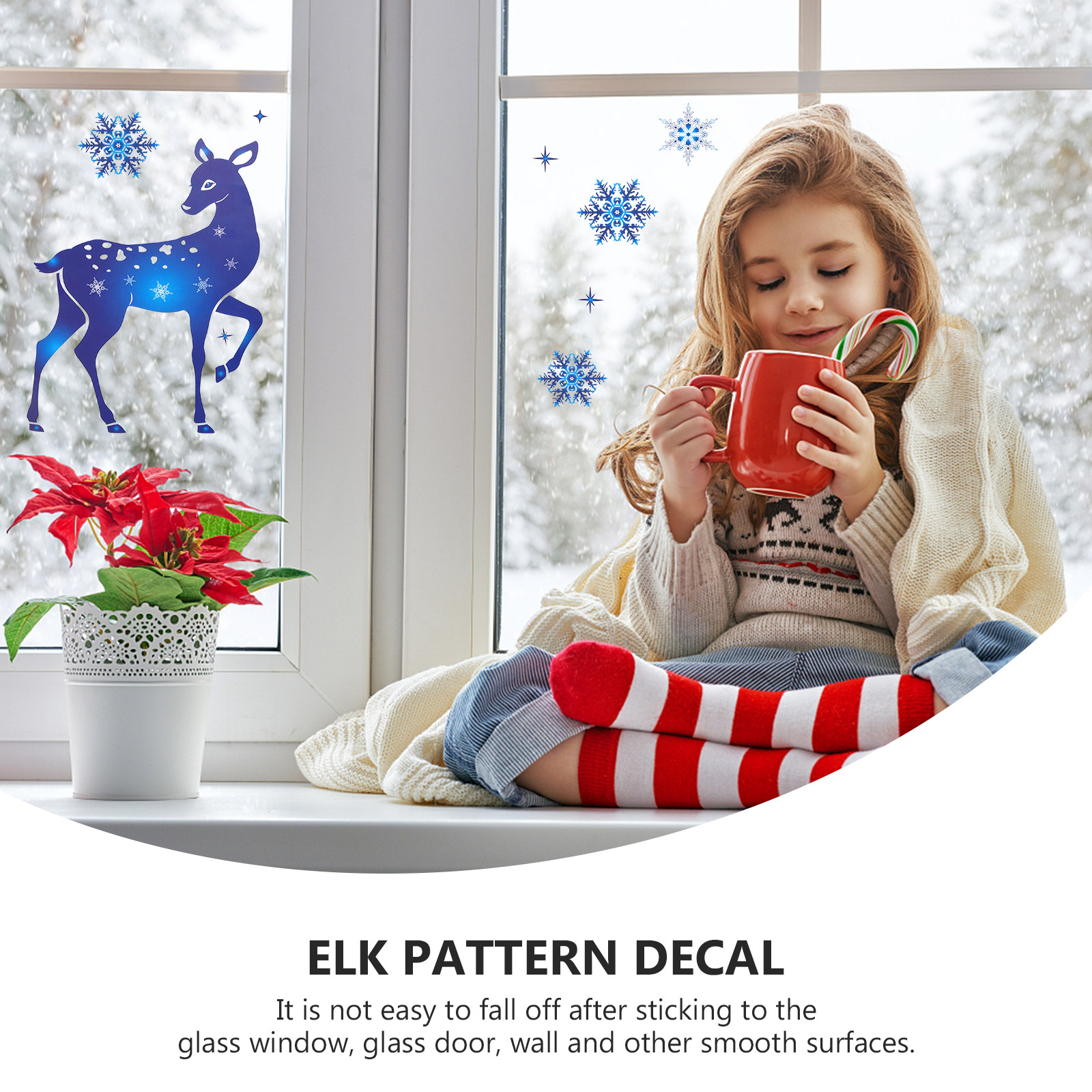 6Pcs Christmas PVC Christmas S - đánh giá và giá Snowflake Window Decal