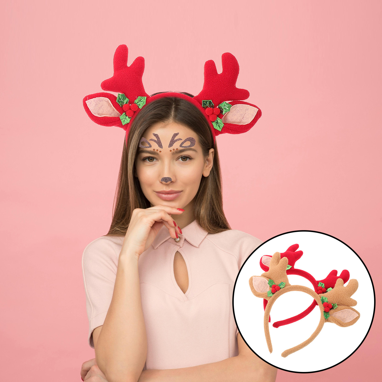 4Pcs Reindeer Antler Headband  - đánh giá và giá Reindeer Antlers Headband
