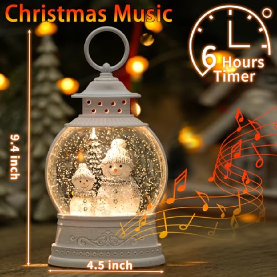Christmas Snow Globe Lantern M - đánh giá và giá Snow Globe Musical