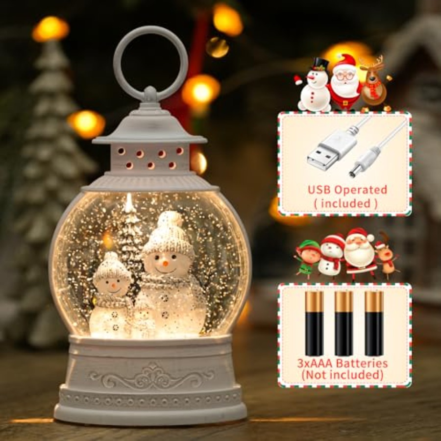 Christmas Snow Globe Lantern M - đánh giá và giá Snow Globe Musical