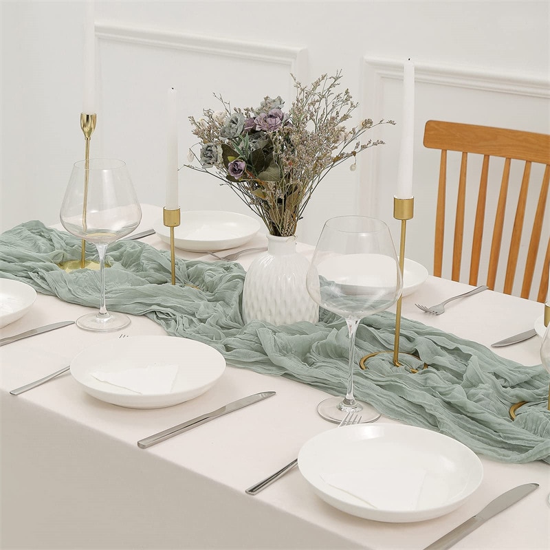 Semi-Sheer Gauze Wedding Party - đánh giá và giá Christmas Table Runner