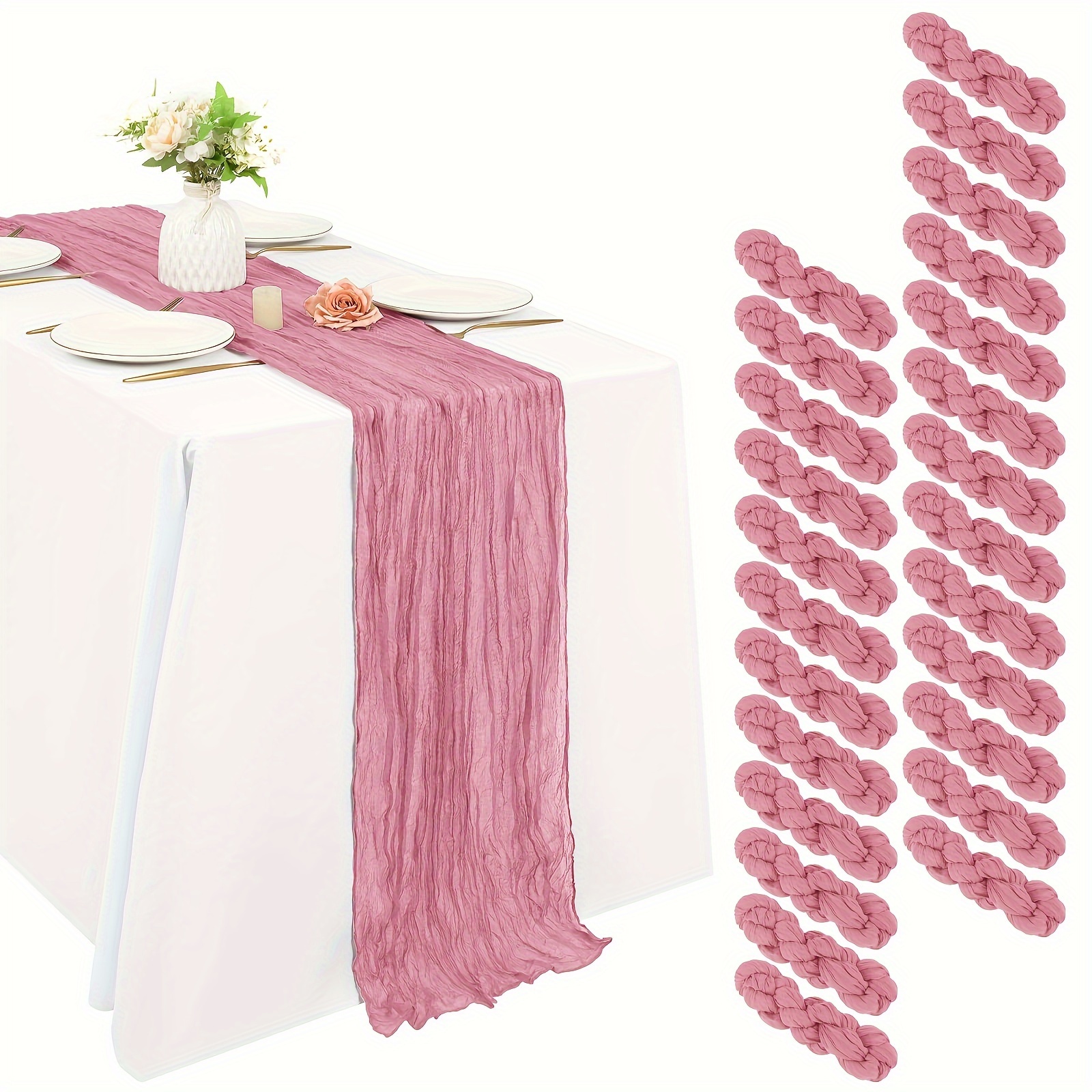 Of 25 Black Cheesecloth Table  - đánh giá và giá Christmas Table Runner