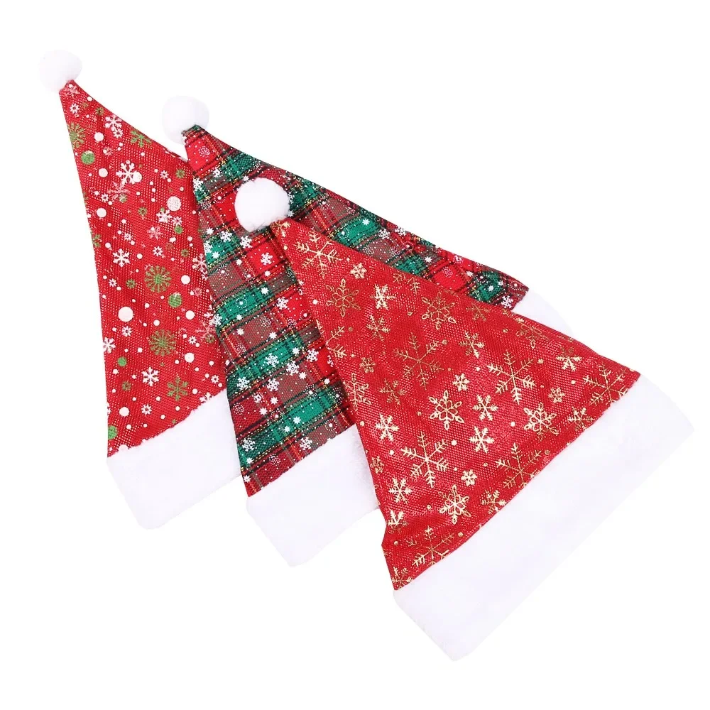 Thick Christmas Hat Red Checke - đánh giá và giá Santa Hat Plush