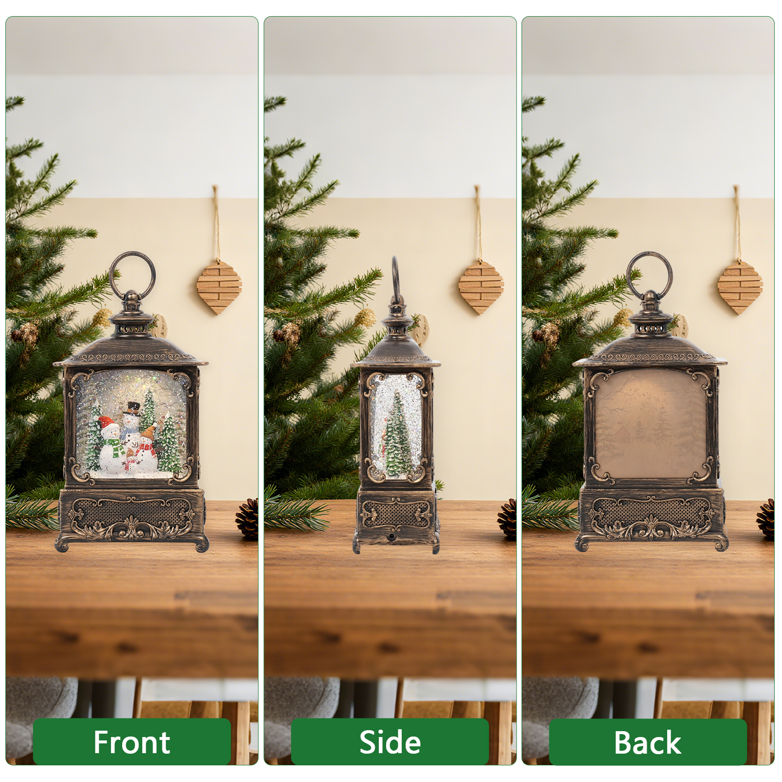 Music Snow Globe Lantern with  - đánh giá và giá Snow Globe Musical