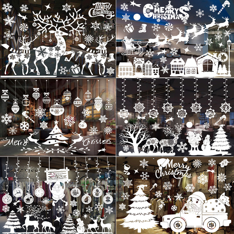 Merry Christmas Decoration Win - đánh giá và giá Snowflake Window Decal
