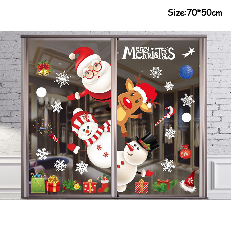 Merry Christmas Decoration Win - đánh giá và giá Snowflake Window Decal