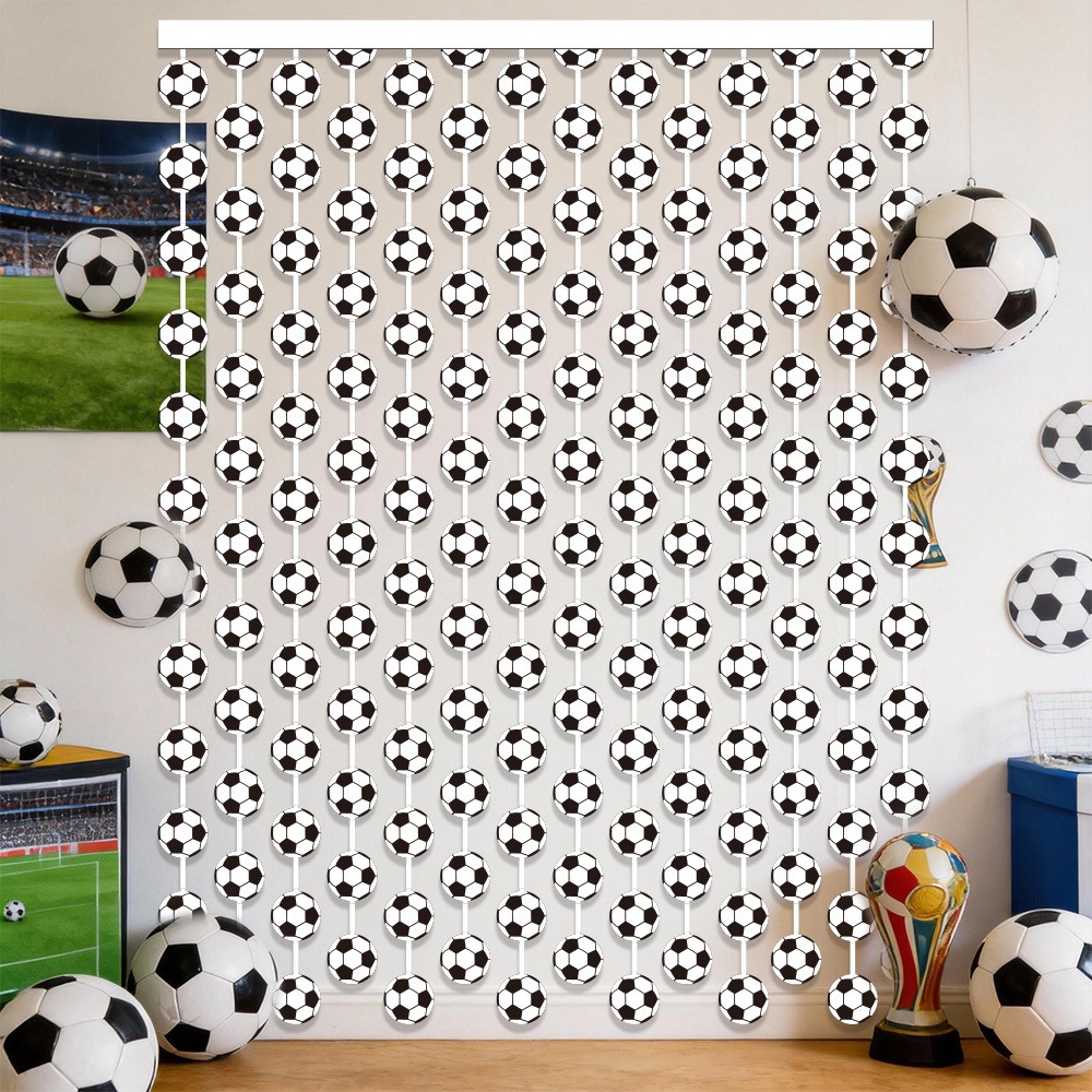 Soccer Football Theme Rain Cur - đánh giá và giá Tinsel Garland Decoration