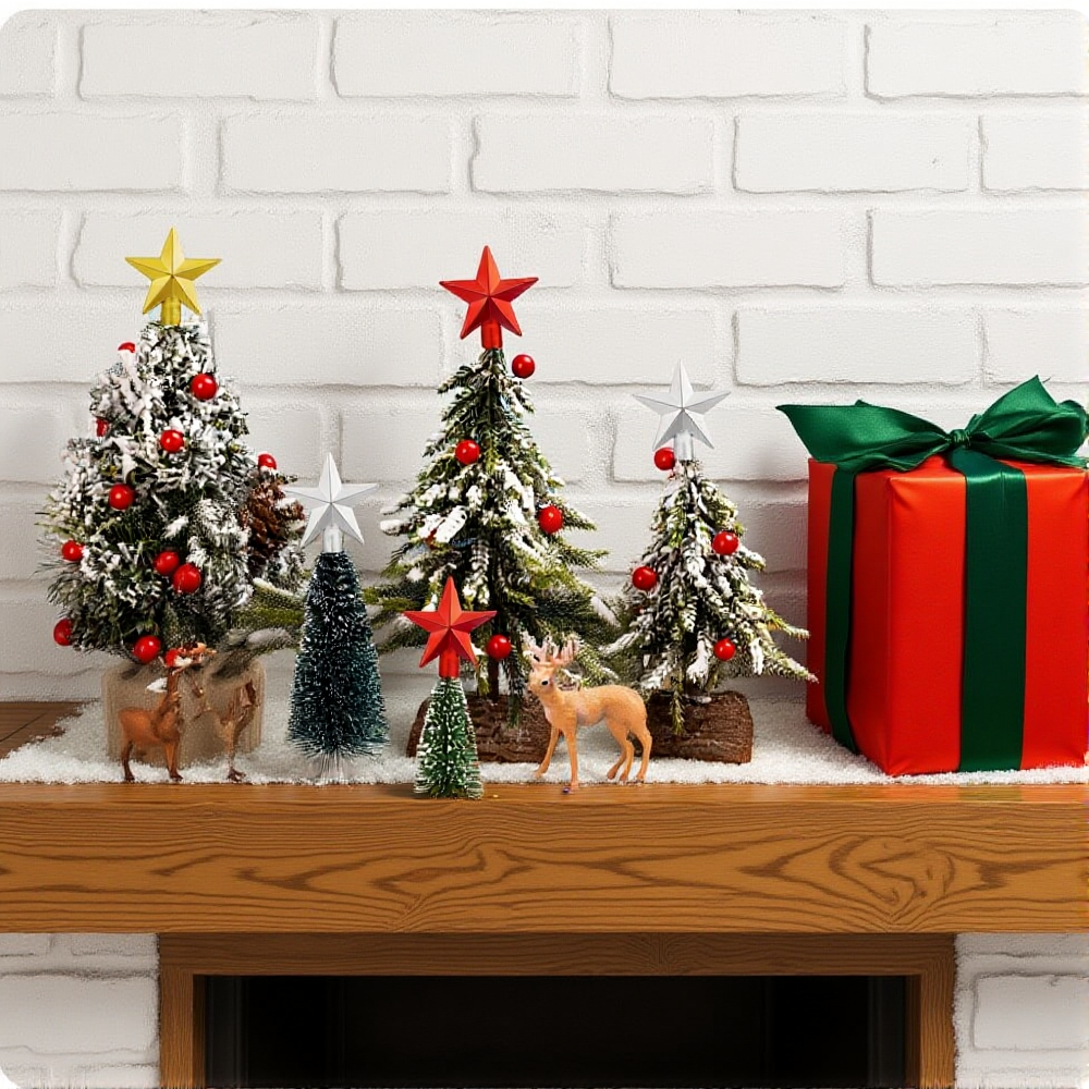 6cm Mini Christmas Tree Topper - đánh giá và giá Star Tree Topper