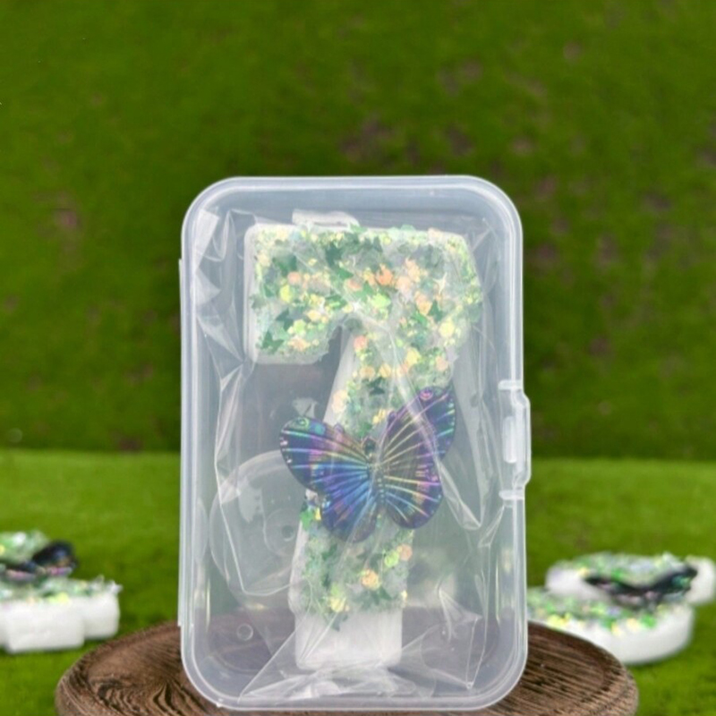 1Pc Green Sequins Number 0-9 B - đánh giá và giá Holiday Candle Set
