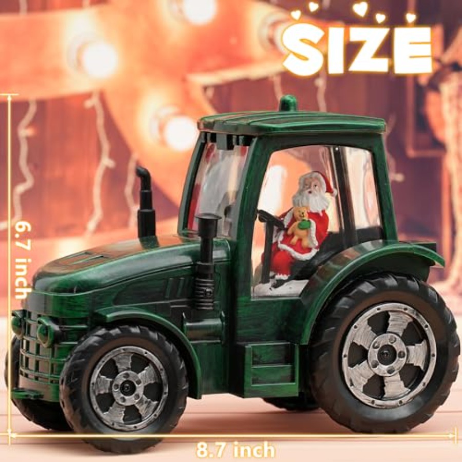 Christmas Snow Globe Tractor S - đánh giá và giá Snow Globe Musical