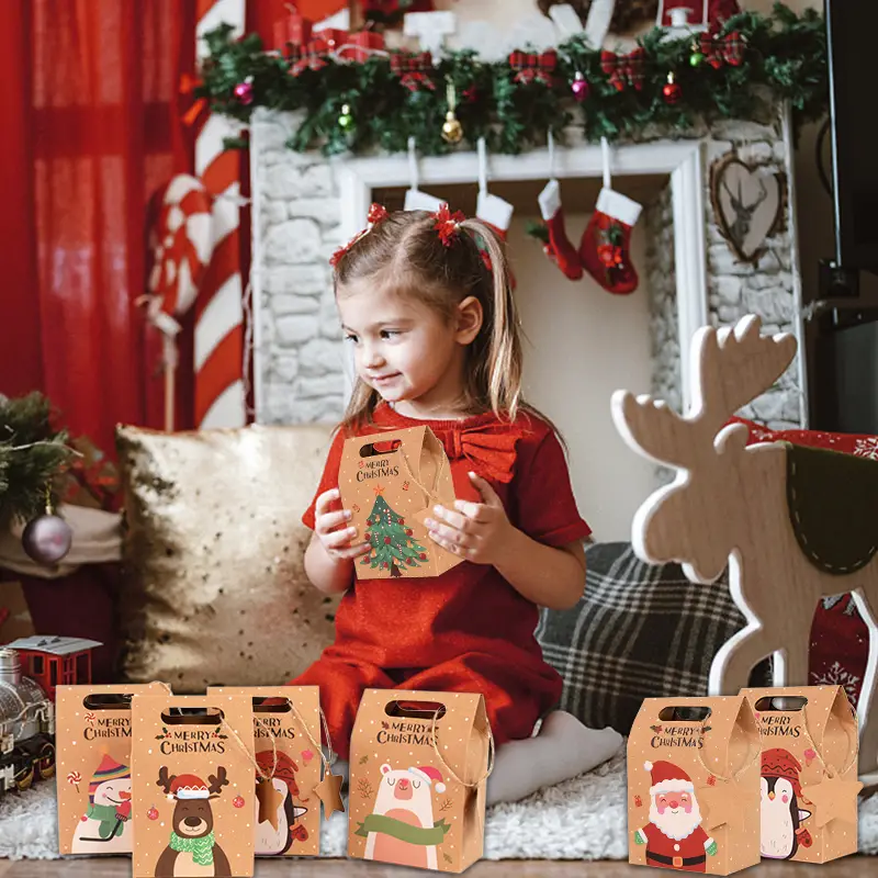 6/12/24Pcs  Christmas Kraft Pa - đánh giá và giá Advent Calendar Gift