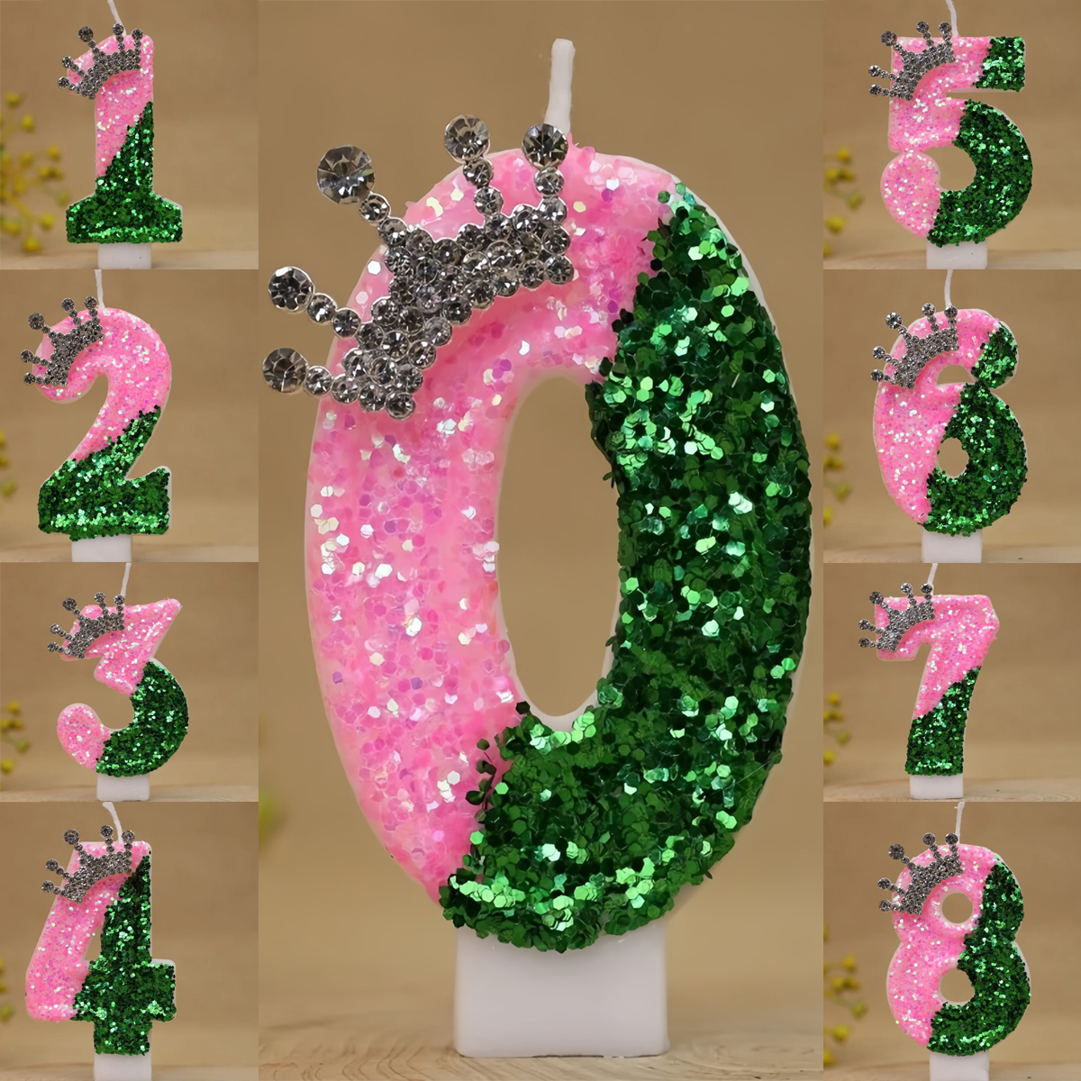 Sparkling Light Green Princess - đánh giá và giá Holiday Candle Set