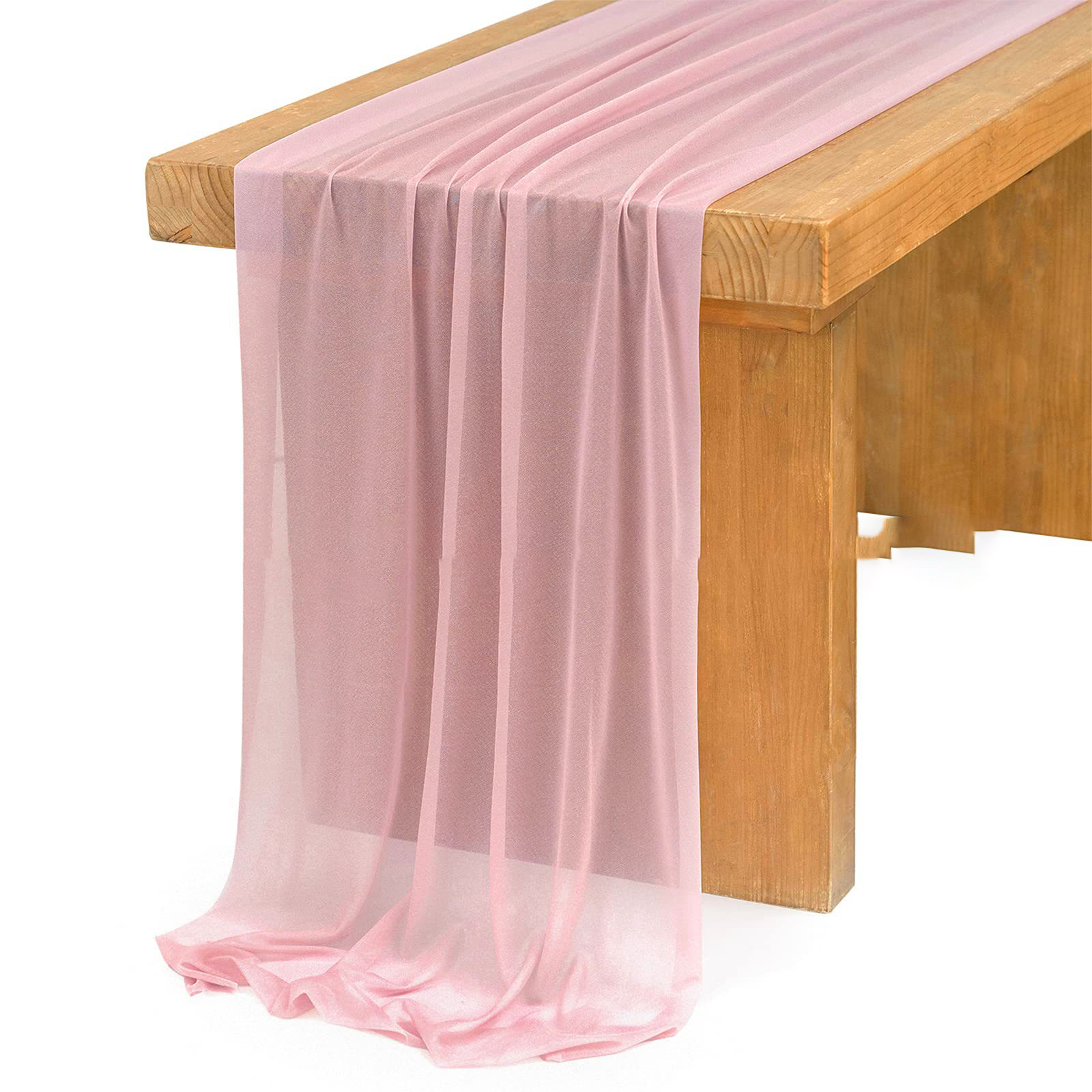 Beige Table Runner Chiffon Tab - đánh giá và giá Christmas Table Runner