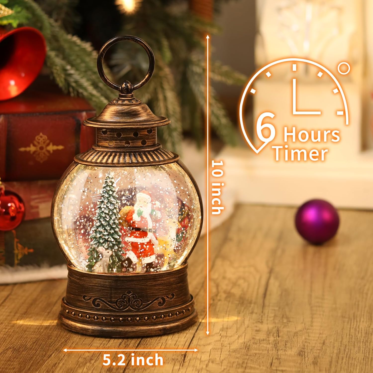 Christmas Snow Globe Lantern w - đánh giá và giá Snow Globe Musical