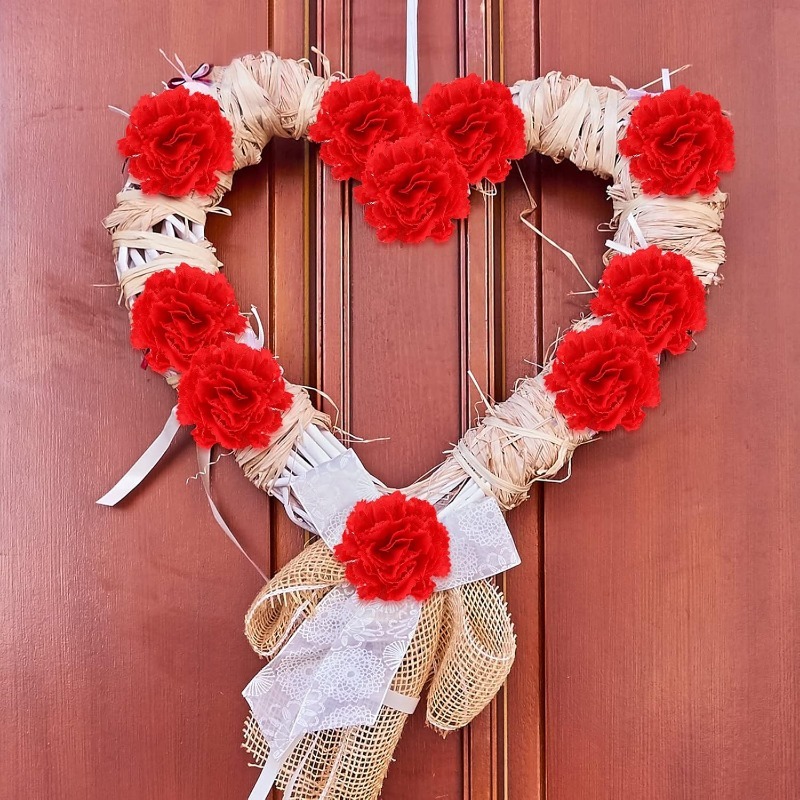 10/20Pcs Rose Artificial Flowe - đánh giá và giá Christmas Wreath Fake