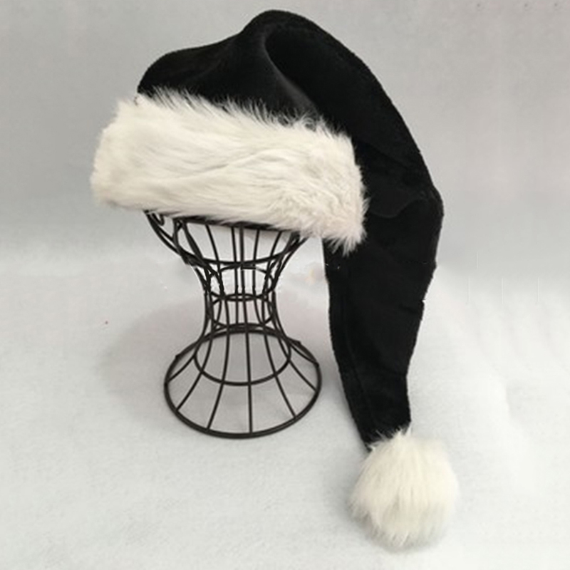 Christmas Santa Hat Black Long - đánh giá và giá Santa Hat Plush